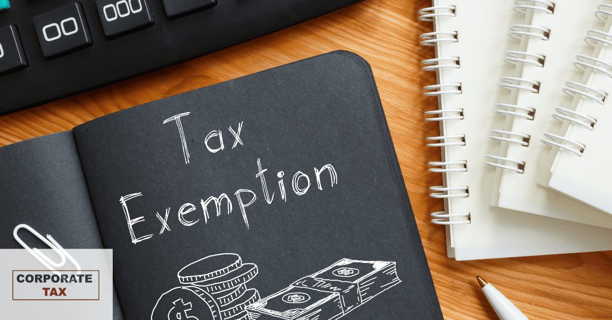 UAE Corporate Tax Exemptions
